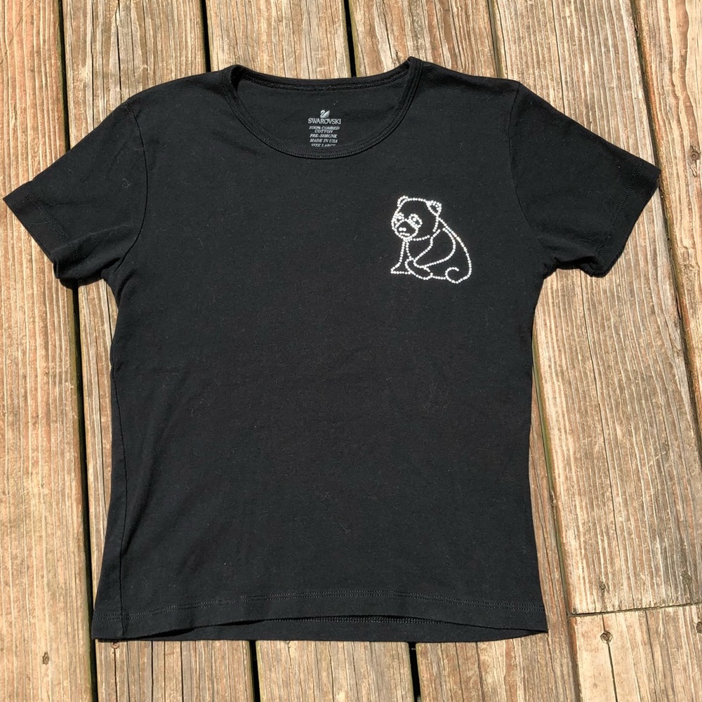 NWOT SWAROVSKI PANDA TEE